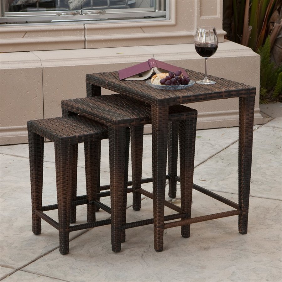 Best Ing Home Decor 3 Piece Multi Brown Accent Table Set Casual Living Room Decor 3 Moroccan Design Ideas