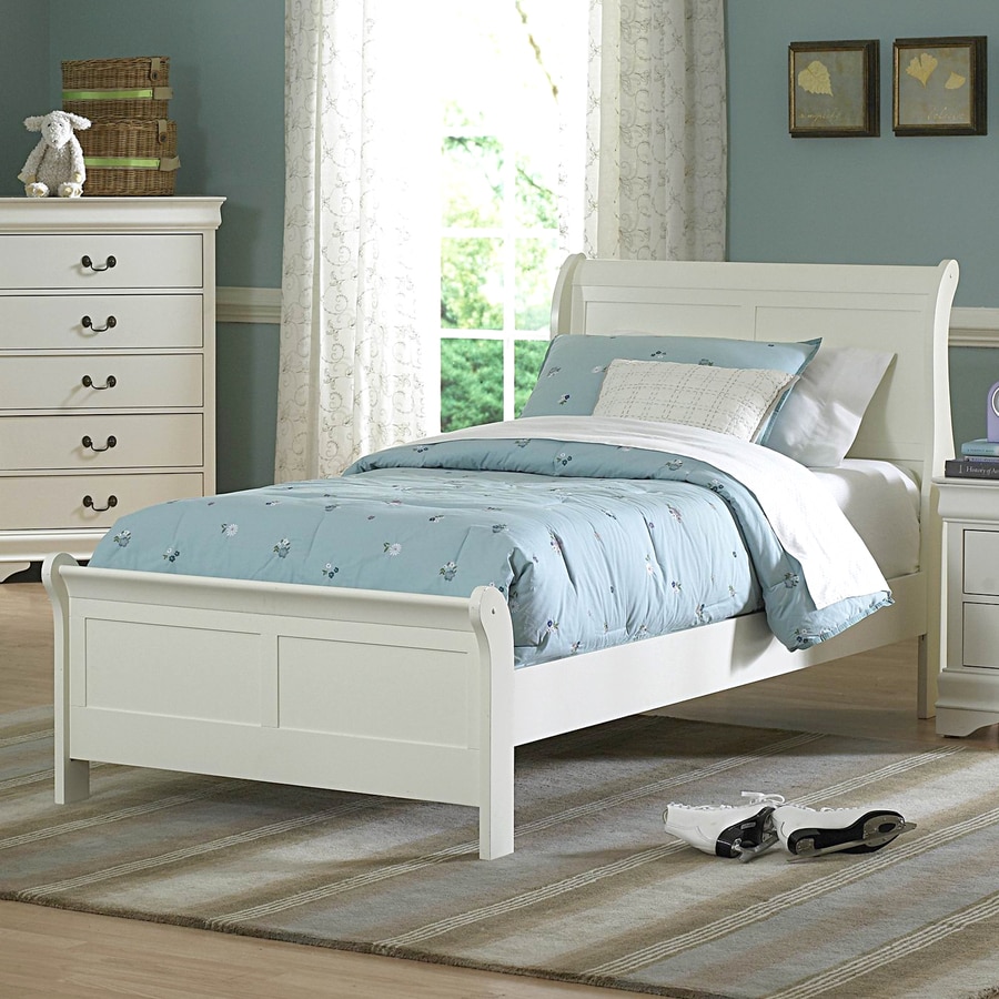 Homelegance Marianne White Twin Sleigh Bed At Com Homelegance Marianne White Twin Sleigh Bed
