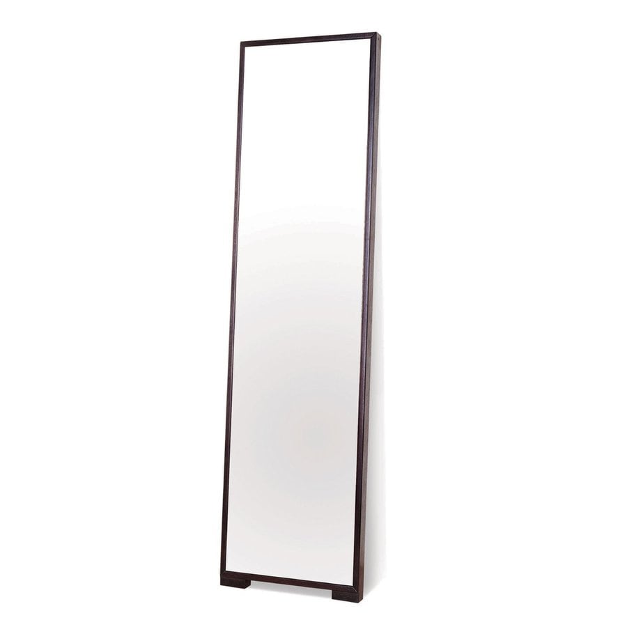 shop bh design espresso floor mirror at lowes com shop bh design espresso floor mirror at lowes com