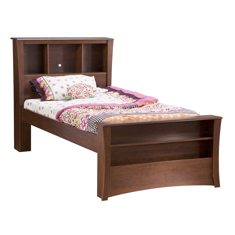 South Shore Furniture Jumper Classic Cherry Twin Trundle Bed In The Beds Department At Lowes Com