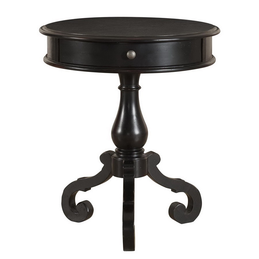 Black Round Table - Progressive Furniture Willow Distressed Black Round