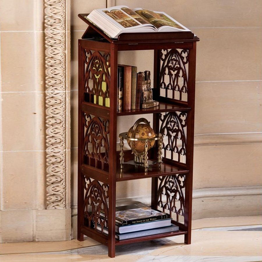 Design Toscano Rich Walnut Wood Bookcase at Lowes.com