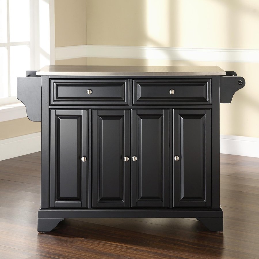 Black Stationary Kitchen Island Black Stationary Kitchen Island