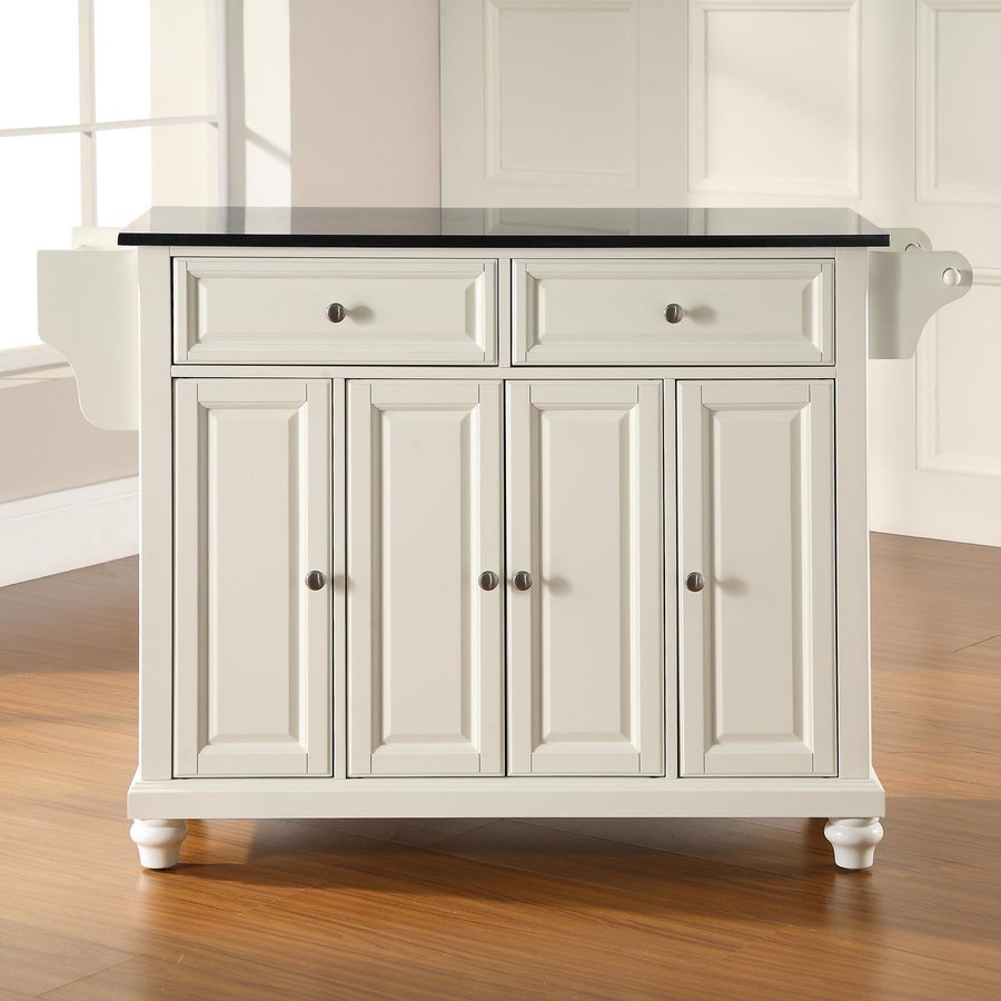 Crosley Furniture White Craftsman Kitchen Island at