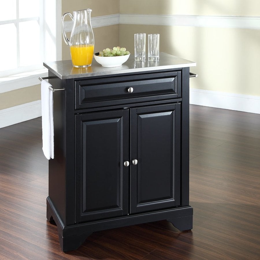 Crosley Furniture Black Craftsman Kitchen Island at Lowes.com