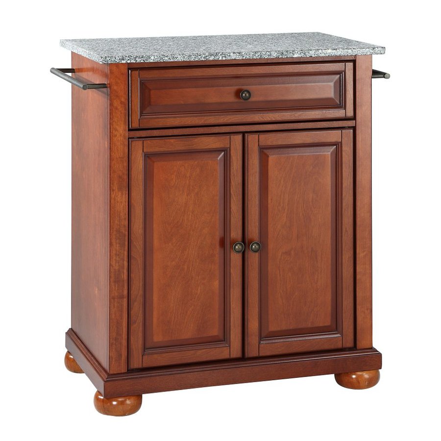 Shop Crosley Furniture Brown Craftsman Kitchen Island at Lowes.com