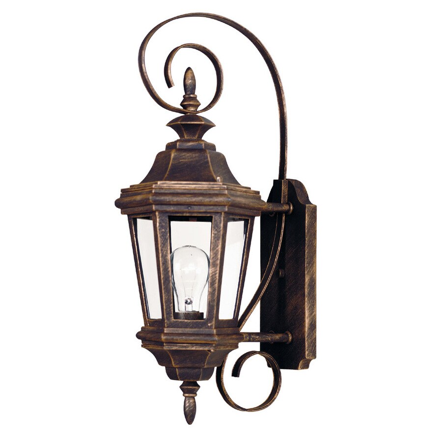 Kenroy Home Estate 21in H Antique Patina Outdoor Wall Light in the