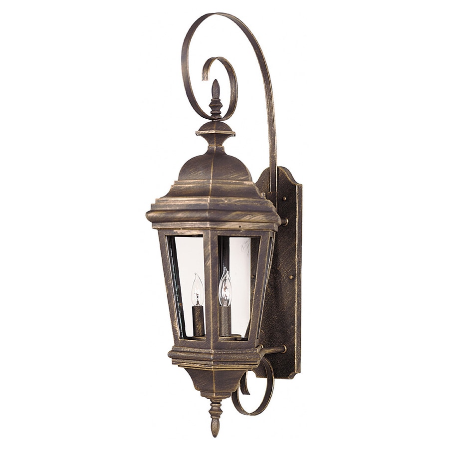 Shop Kenroy Home Estate 30-in H Antique Patina Outdoor Wall Light at ...