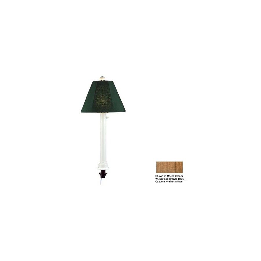 Patio Living Concepts 28 In Bronze Outdoor Table Lamp With Fabric