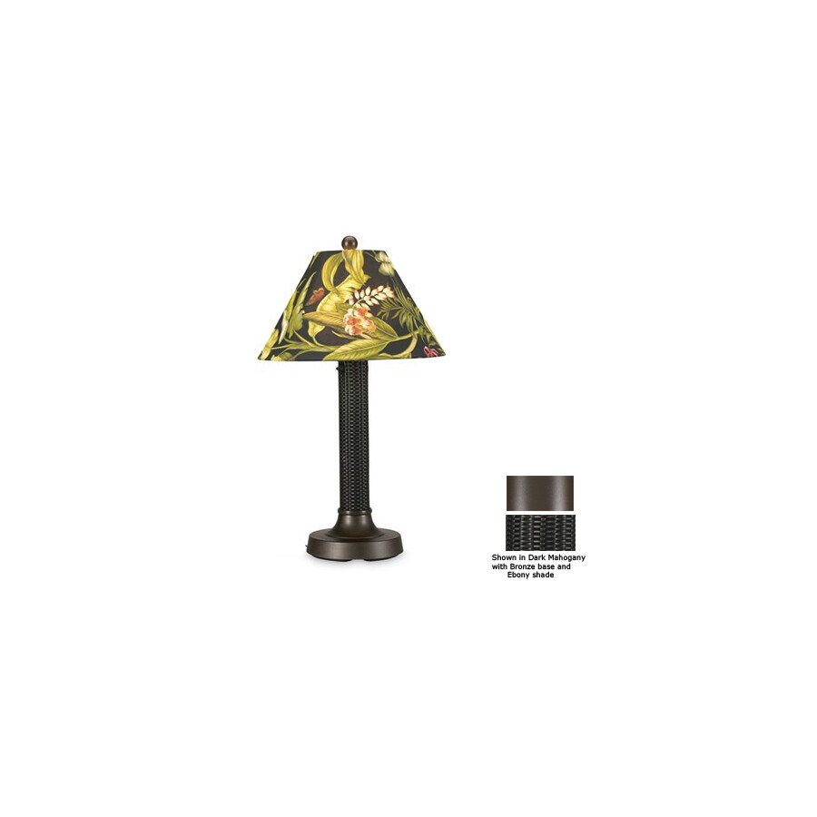 Patio Living Concepts 24 In Bronze Outdoor Table Lamp With Fabric