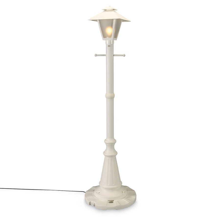 Patio Living Concepts Cape Cod 82 In White Floor Lamp With Patio Living Concepts Cape Cod 82 In White Floor Lamp With Resin Shade