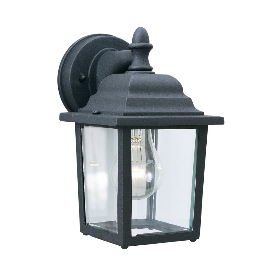 Thomas Lighting Hawthorne 10-in H Matte Black Medium Base ...