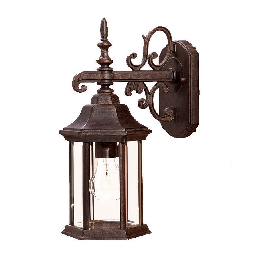 Shop Acclaim Lighting Madison 15-in H Black Coral Outdoor Wall Light at Lowes.com