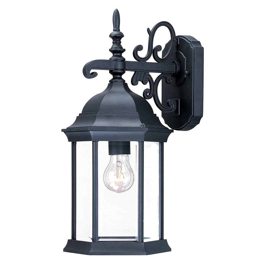 Shop Acclaim Lighting Madison 16.75-in H Matte Black Outdoor Wall Light at Lowes.com