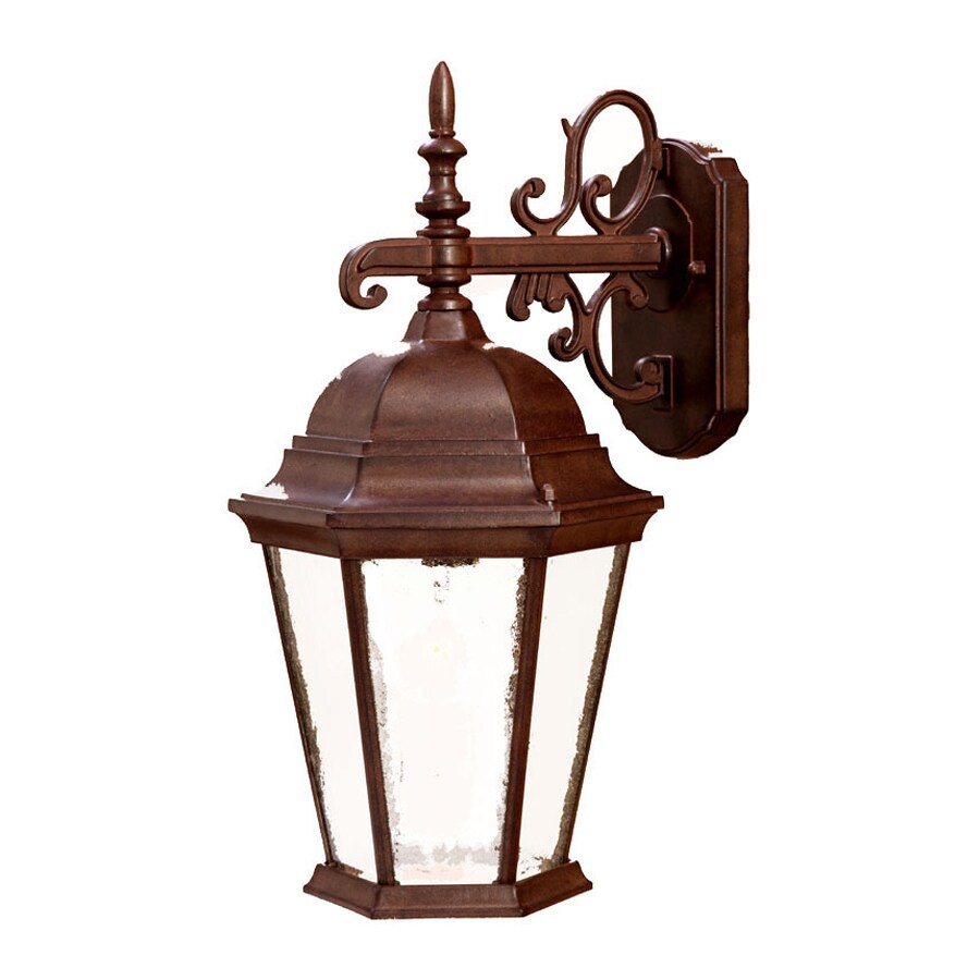Shop Acclaim Lighting Richmond 17.5in H Burled Walnut Outdoor Wall
