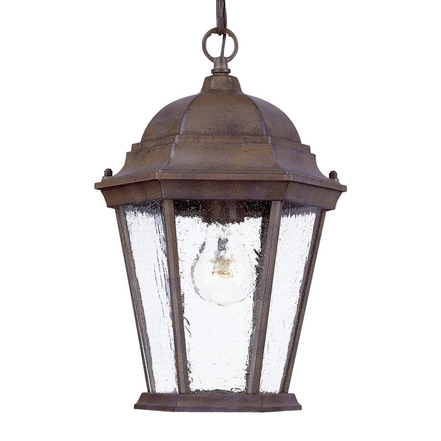 Shop Acclaim Lighting Richmond 14in Burled Walnut Outdoor Pendant