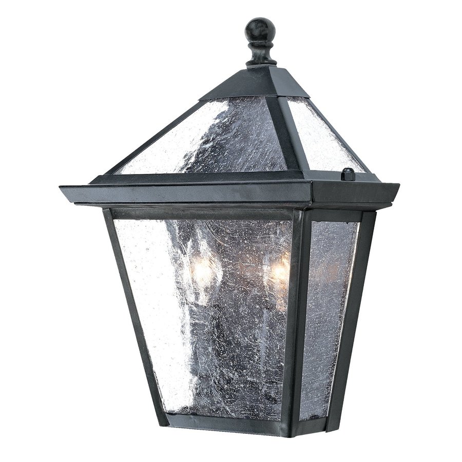 Acclaim Lighting Charleston 11in H Matte Black Outdoor Wall Light at