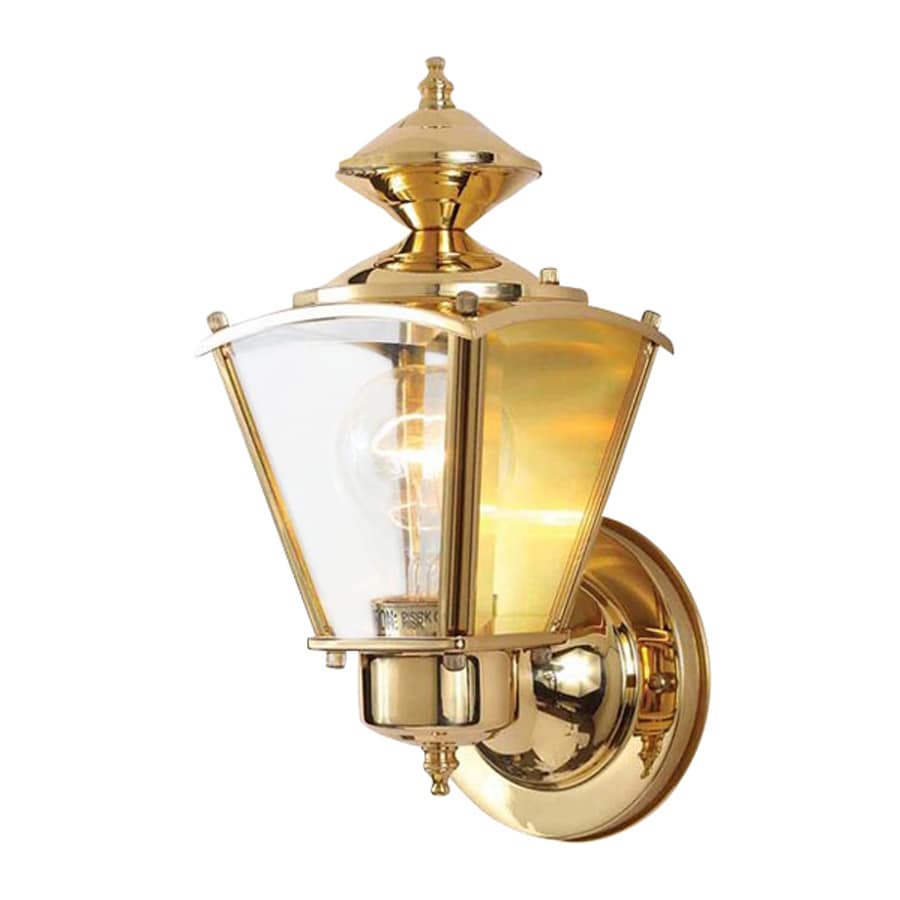 Volume International 8 In H Polished Solid Brass Outdoor Wall Volume International 8 In H Polished Solid Brass Outdoor Wall Light