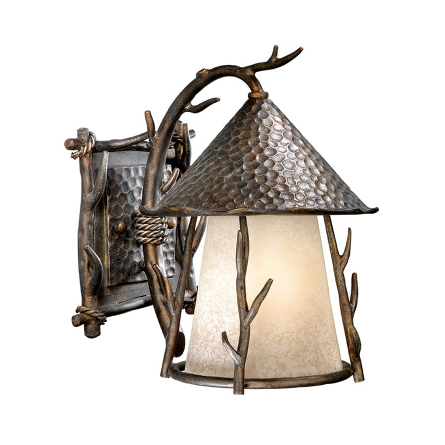 Cascadia Lighting Woodland 12in H Autumn Patina Outdoor Wall Light at