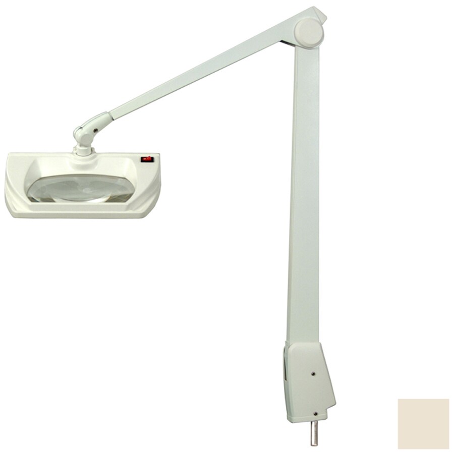 Dazor Manufacturing Adjustable Almond Clip On Desk Lamp With Shade