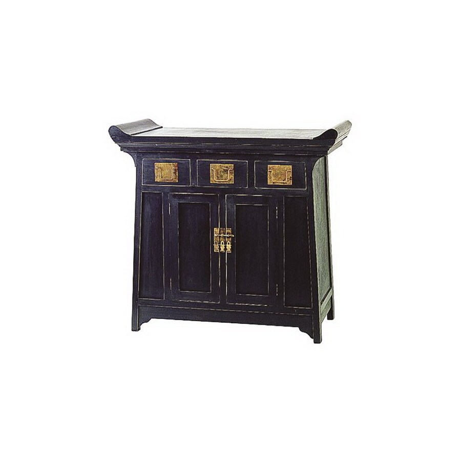 Oriental Furniture Decorative Office Black Lacquer Oriental Furniture Decorative Office Black Lacquer Cabinet