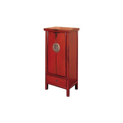 Oriental Furniture Decorative Storage Red Over Black Storage