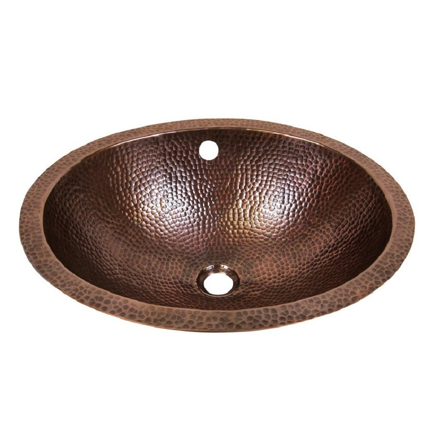The Copper Factory Artisan Antique Copper Undermount Oval