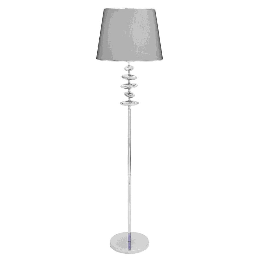 Woodland Imports 64 In Silver Indoor Floor Lamp With Metal Shade At Woodland Imports 64 In Silver Indoor Floor Lamp With Metal Shade