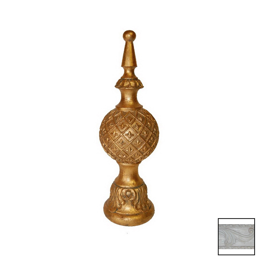 Hickory Manor House Whitewash Lamp Finial at Lowes.com