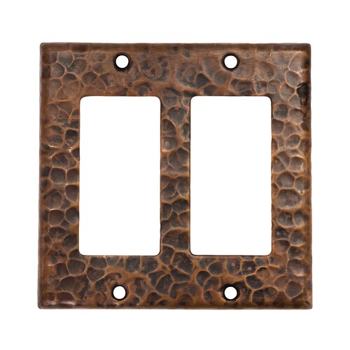 Premier Copper Products 2Gang OilRubbed Bronze Double Wall Plate in