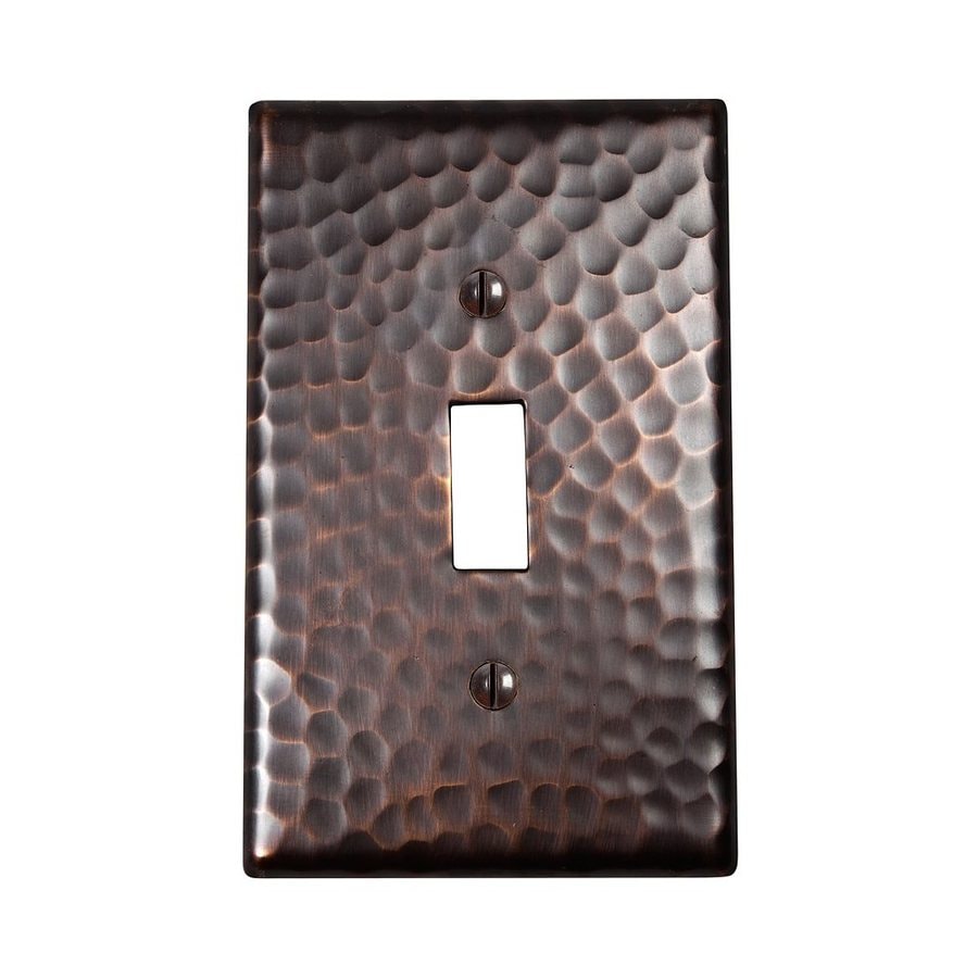 The Copper Factory 1 Gang Antique Single Toggle The Copper Factory 1 Gang Antique Single Toggle Wall Plate