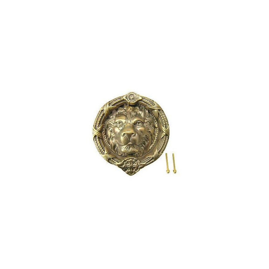 Copper Mountain Hardware Antique Brass Entry Door Knocker At Lowes Com