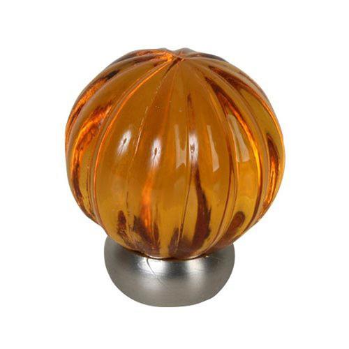 Lew's Hardware Melon Glass Transparent Amber/Brushed Nickel