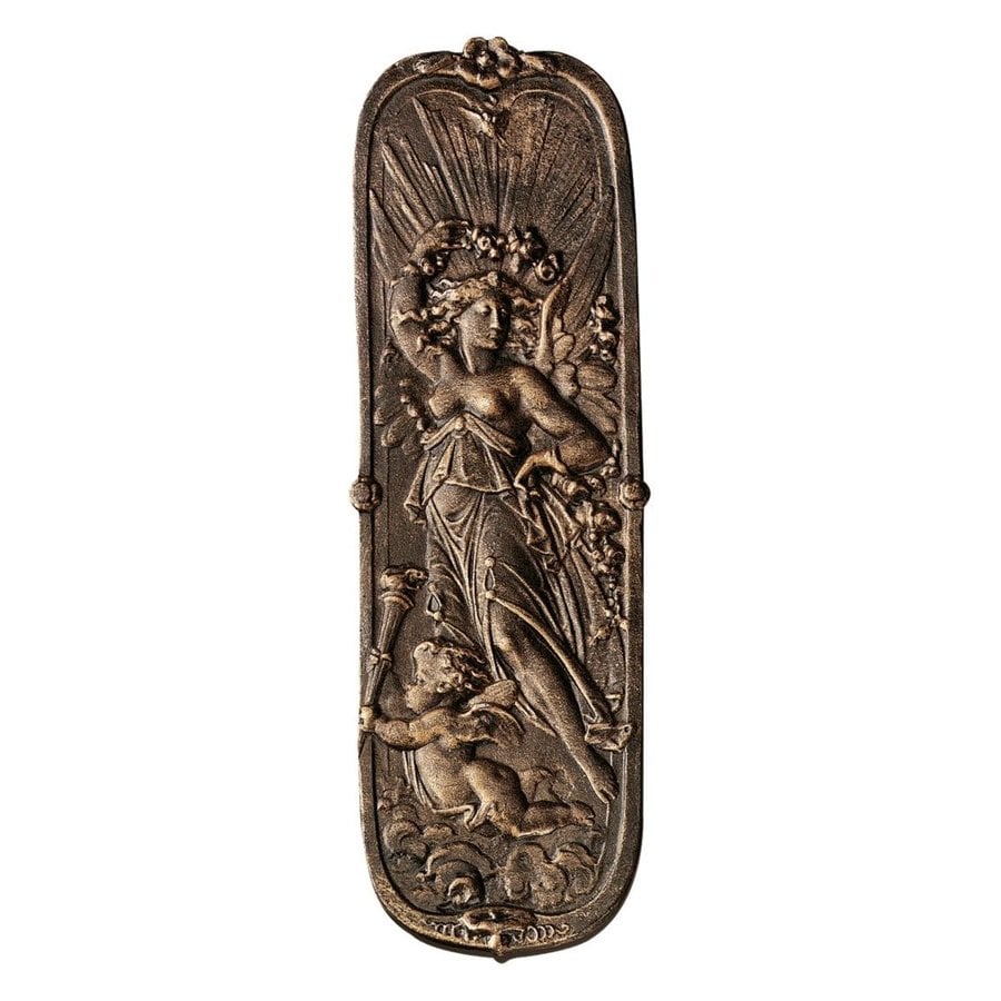 Shop Design Toscano 4in x 11in Gold Tone Finish Day Entry Door Push