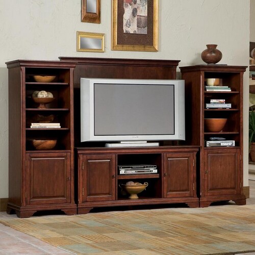 Home Styles Lafayette Cherry Television Entertainment Center in the TV