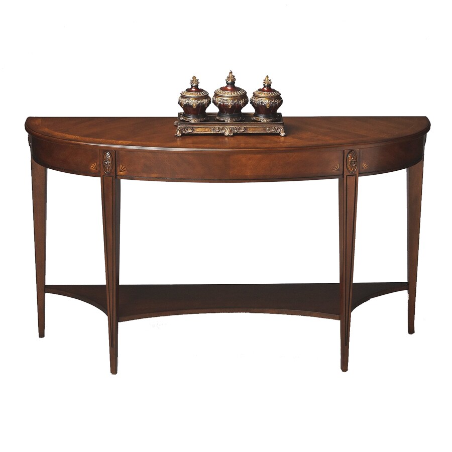 Butler Specialty Masterpiece Antique Cherry Half Round Console Butler Specialty Masterpiece Antique Cherry Half Round Console And Sofa Table