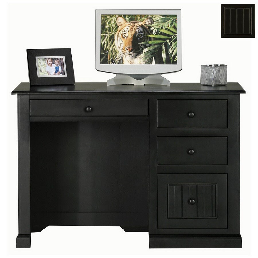 Brookside Delle Industrial 40-in Gray Classic Computer Desk in the