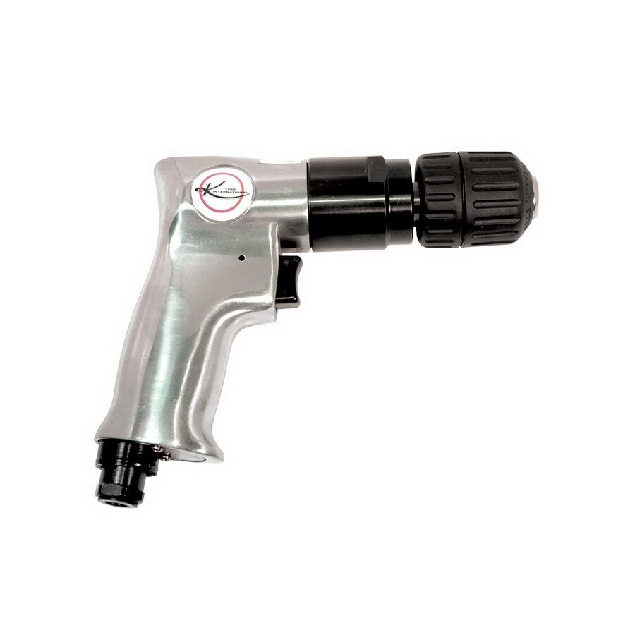K Tool International 3/8in Drive Reversible Air Drill with Keyless Chuck in the Air Drills