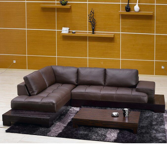 Tosh Furniture Espresso 2 Piece, Tosh Furniture Leather Sectional Sofa