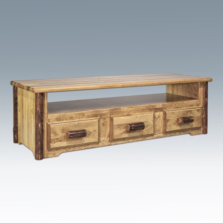 Montana Woodworks Glacier Country Stained And Lacquered Tv Cabinet In The Tv Stands Department At Lowes Com