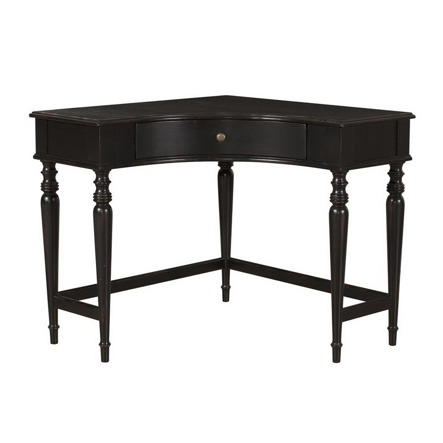 Cooper Classics Bromley Distressed Black Corner Desk At Lowes Com