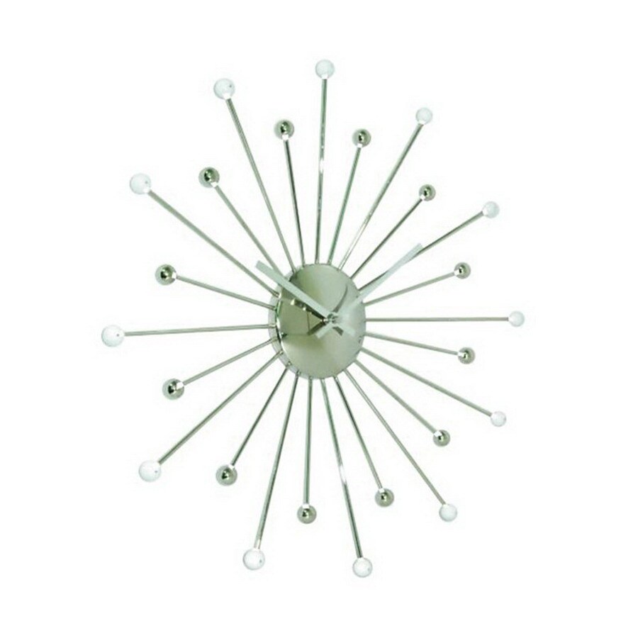 Ashton Sutton BO9814 18-in Number Bright Starburst Wall Clock