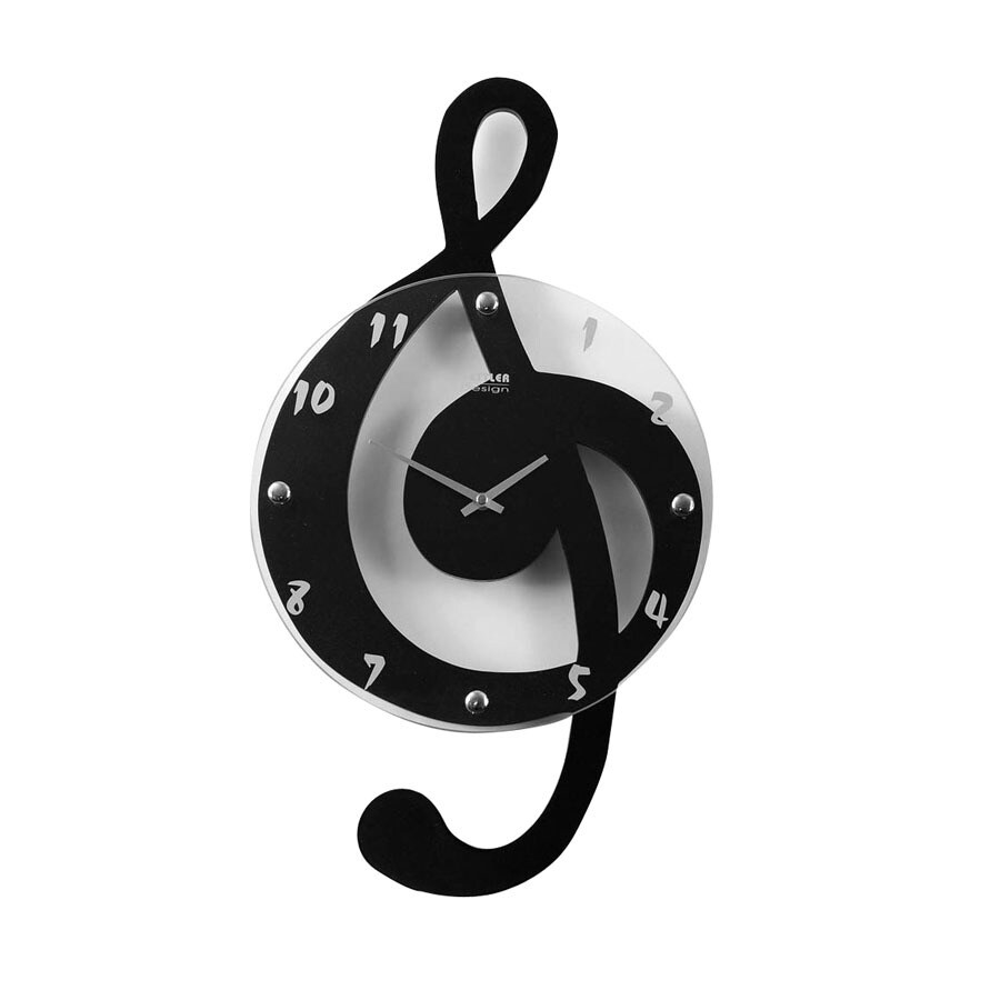 Ashton Sutton ST3106 Standard/Arabic Numeral Musical Clef Wall Clock