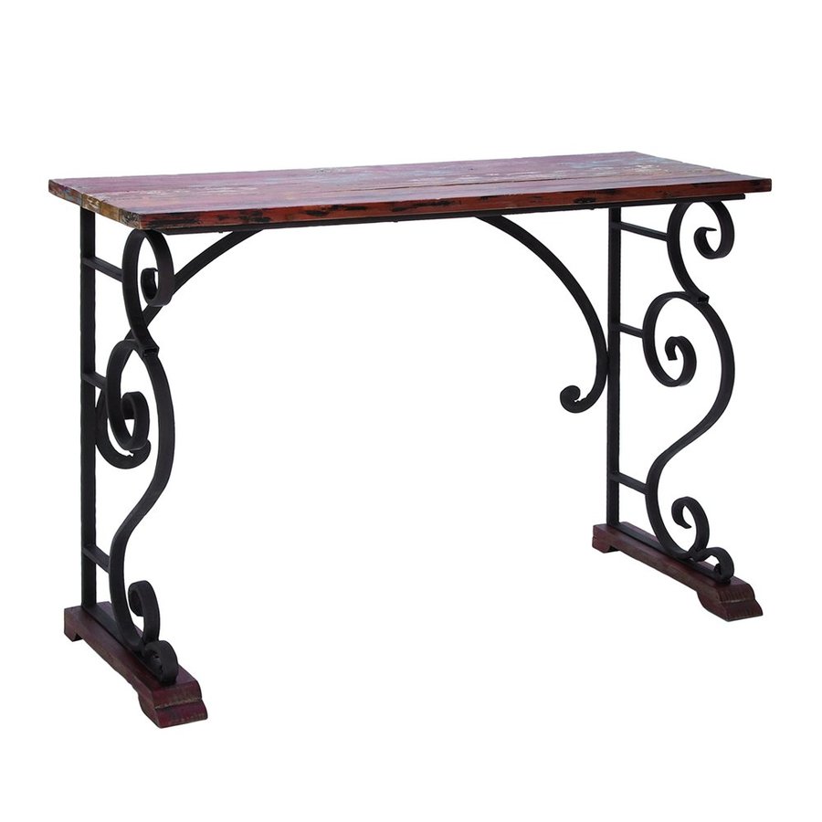 Woodland Imports Vintage Rectangular Console Table At Lowes Woodland Imports Vintage Rectangular Console Table