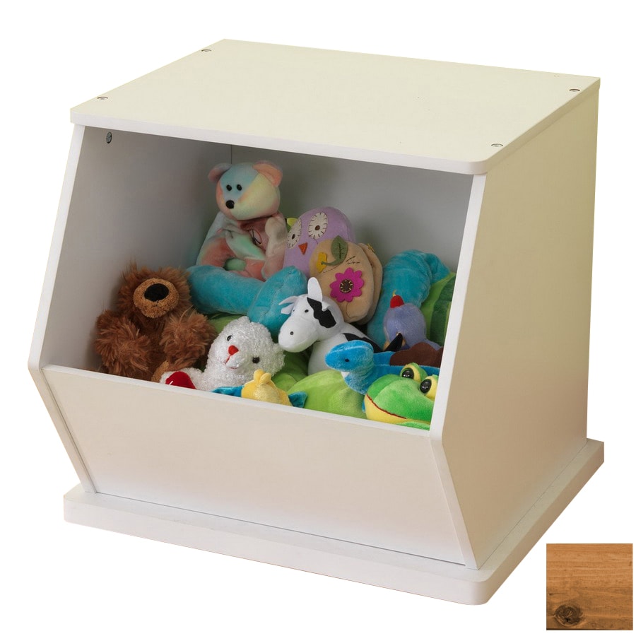 KidKraft 14177 Single Storage Unit White Rectangular Toy Box