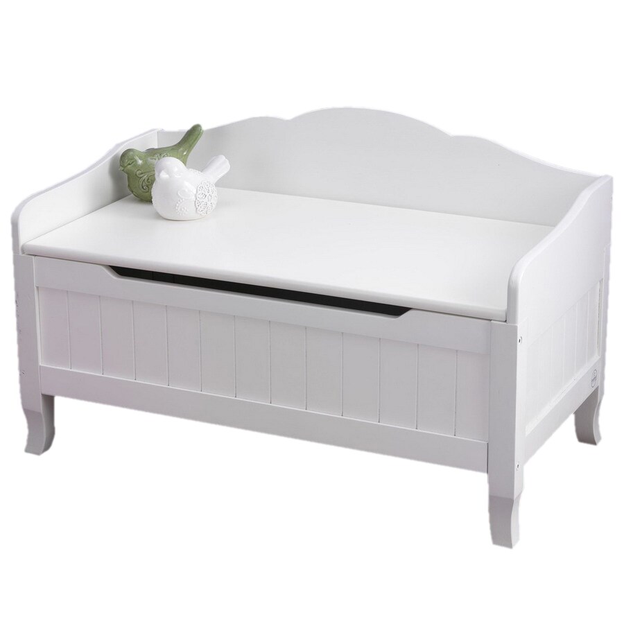 KidKraft 14562 Nantucket White Rectangular Toy Box