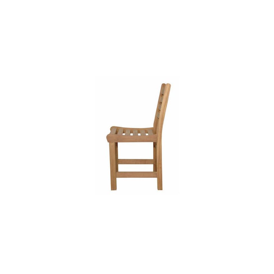 Anderson Teak Windham Teak Slat Seat Teak Patio Dining Chair At