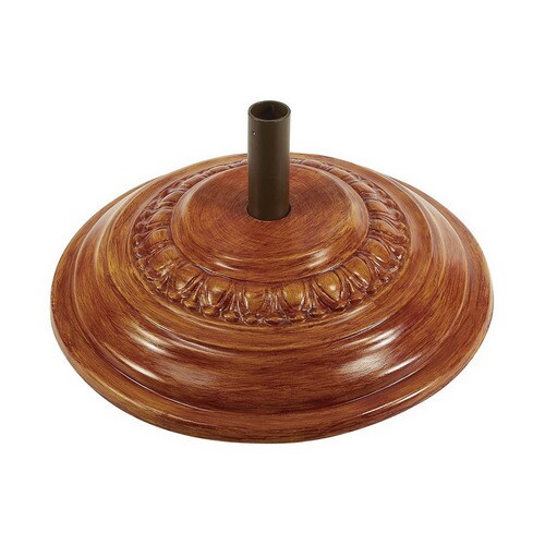 Fiberbuilt Teak Fiberglass Umbrella Base In The Patio Umbrella Bases Department At Lowes Com