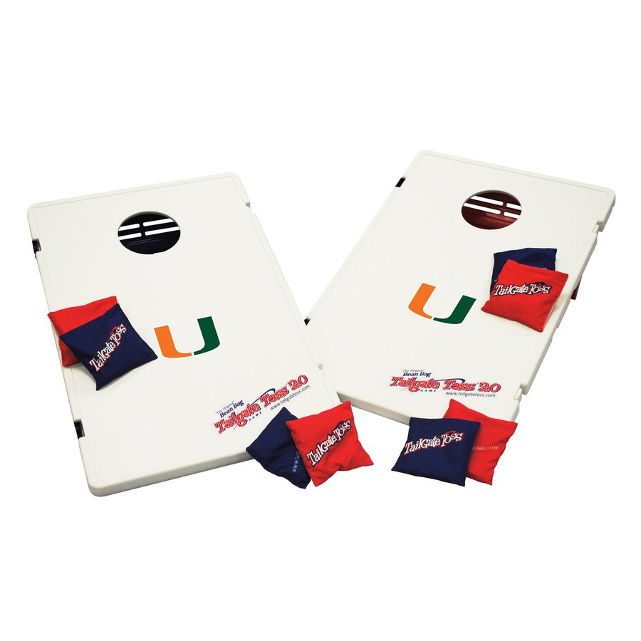 Wild Sports Miami Hurricanes Outdoor Corn Hole Party With Case Wild Sports Miami Hurricanes Outdoor Corn Hole Party With Case