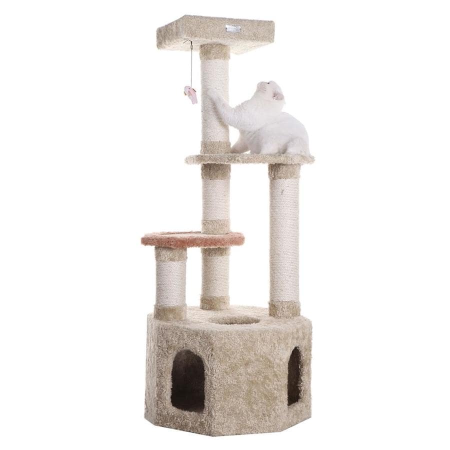 Armarkat 57-in Carpet 4-Level Cat Tree at Lowes.com